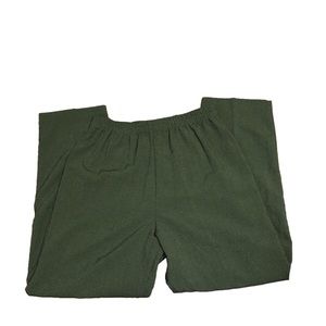 Dark Green/Black Houndstooth Straight Leg Trousers Classic & Sophisticated P181